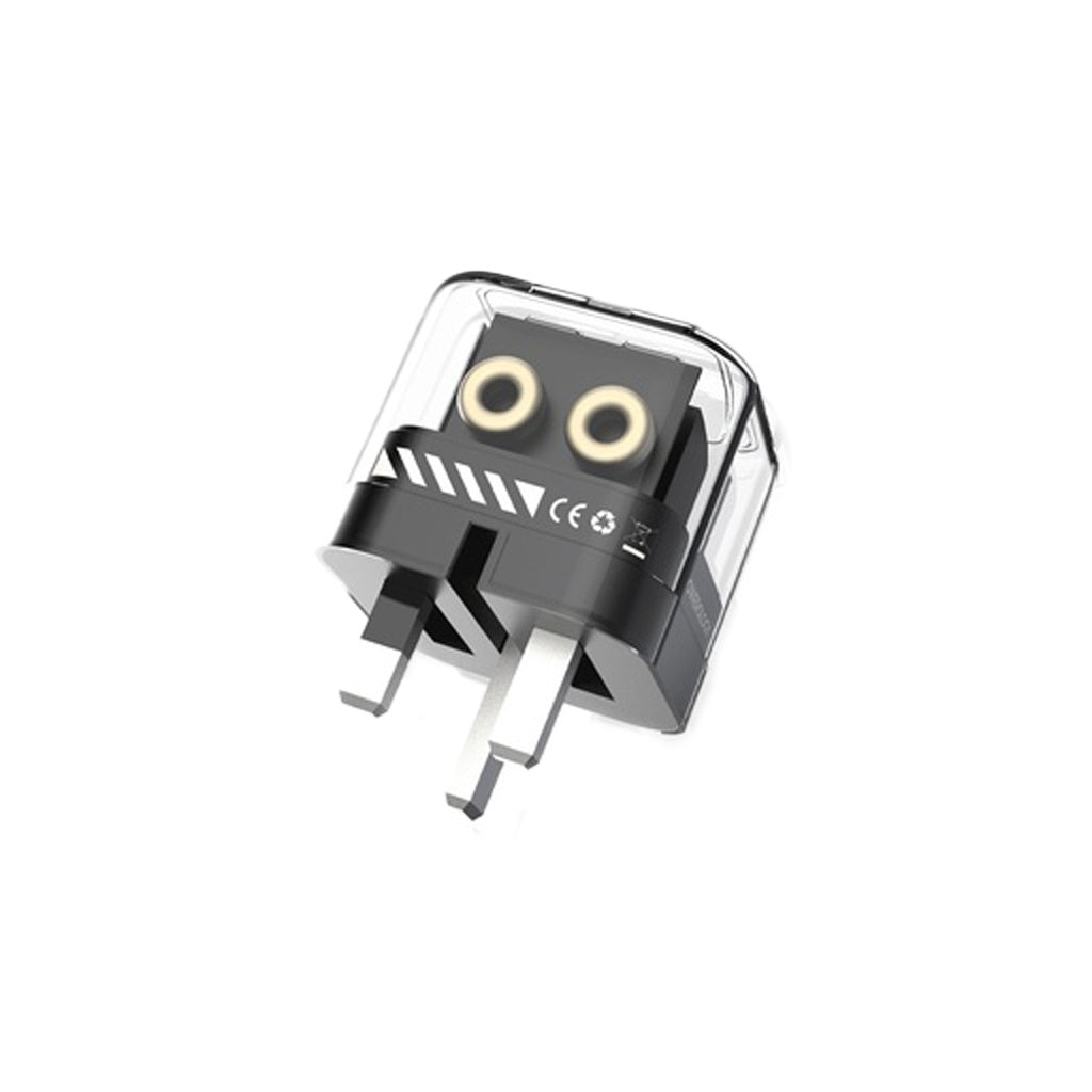 Powerology 35W PD Dual USB-C Wall Charger Transparent - شاحن تايب سي ثنائي المنفذ 35 واط من باورولوجي