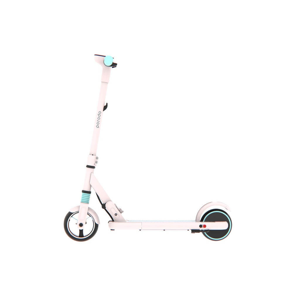 Porodo Lifestyle Kids Electric Scooter 150W 3-5Km Pink - سكوتر كهربائي للاطفال بسعة تحمل 70 كجم وبقدرة 130 واط من بورودو وردي