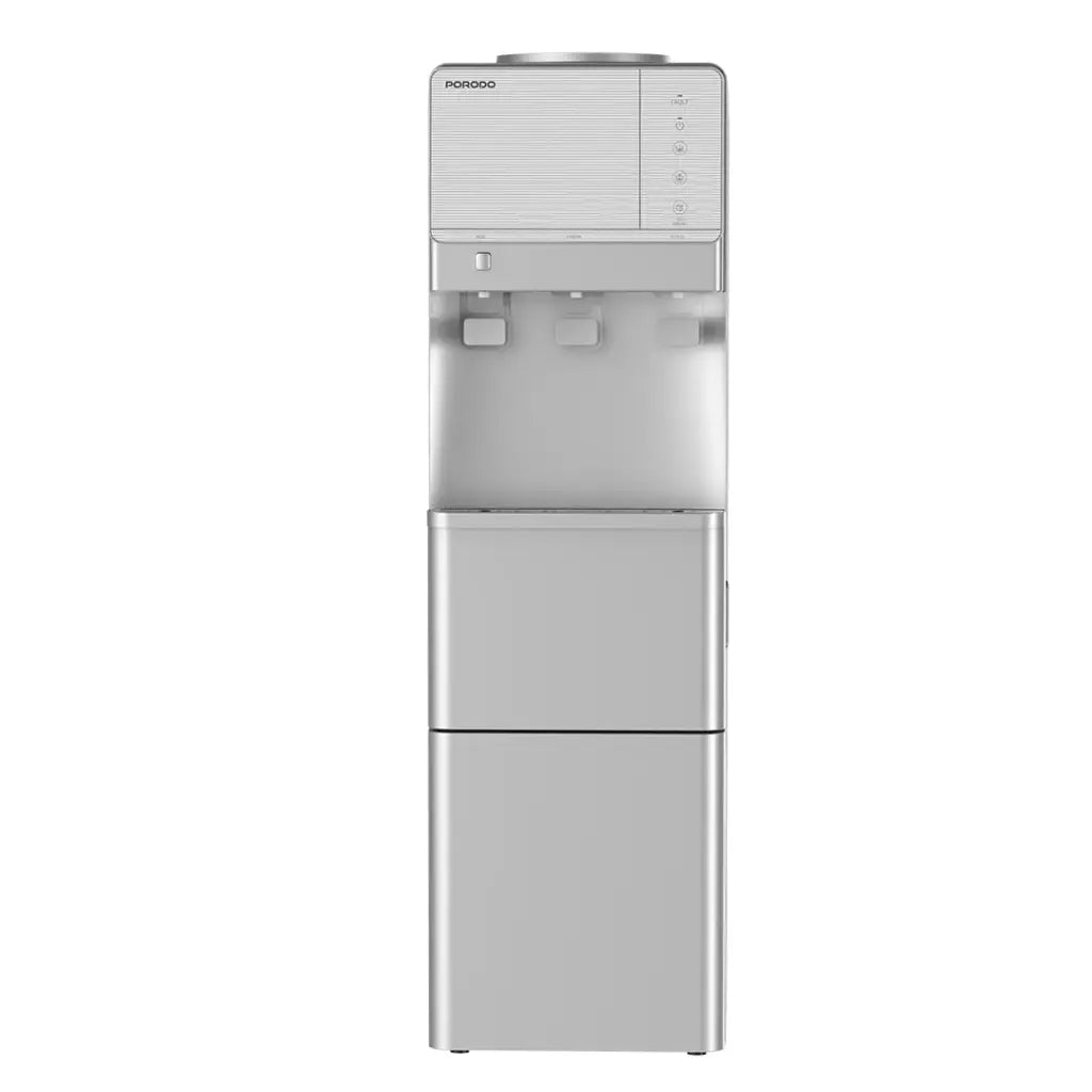 Porodo Lifestyle Water Dispenser and Ice Maker Silver - براد مياه وصانع ثلج من بورودو فضي