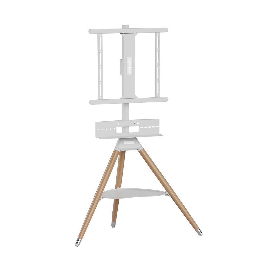 Porodo 32"-65" Artistic TV Floor Tripod Stand -ستاند تلفزيون ثلاثي القوائم مقاس 32 بوصة - 65 بوصة من بورودو