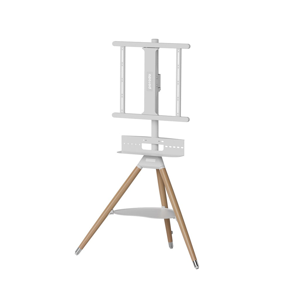 Porodo 32"-65" Artistic TV Floor Tripod Stand -ستاند تلفزيون ثلاثي القوائم مقاس 32 بوصة - 65 بوصة من بورودو
