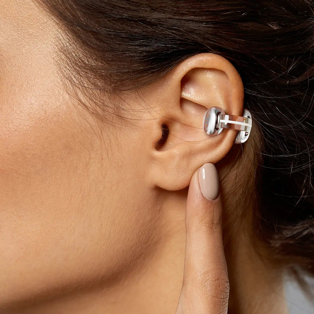 Powerology OWS Earbuds with Titanium Drivers +Silicon Mic + 3C Fast Charging White - سماعات بلوتوث من باورولوجي ابيض