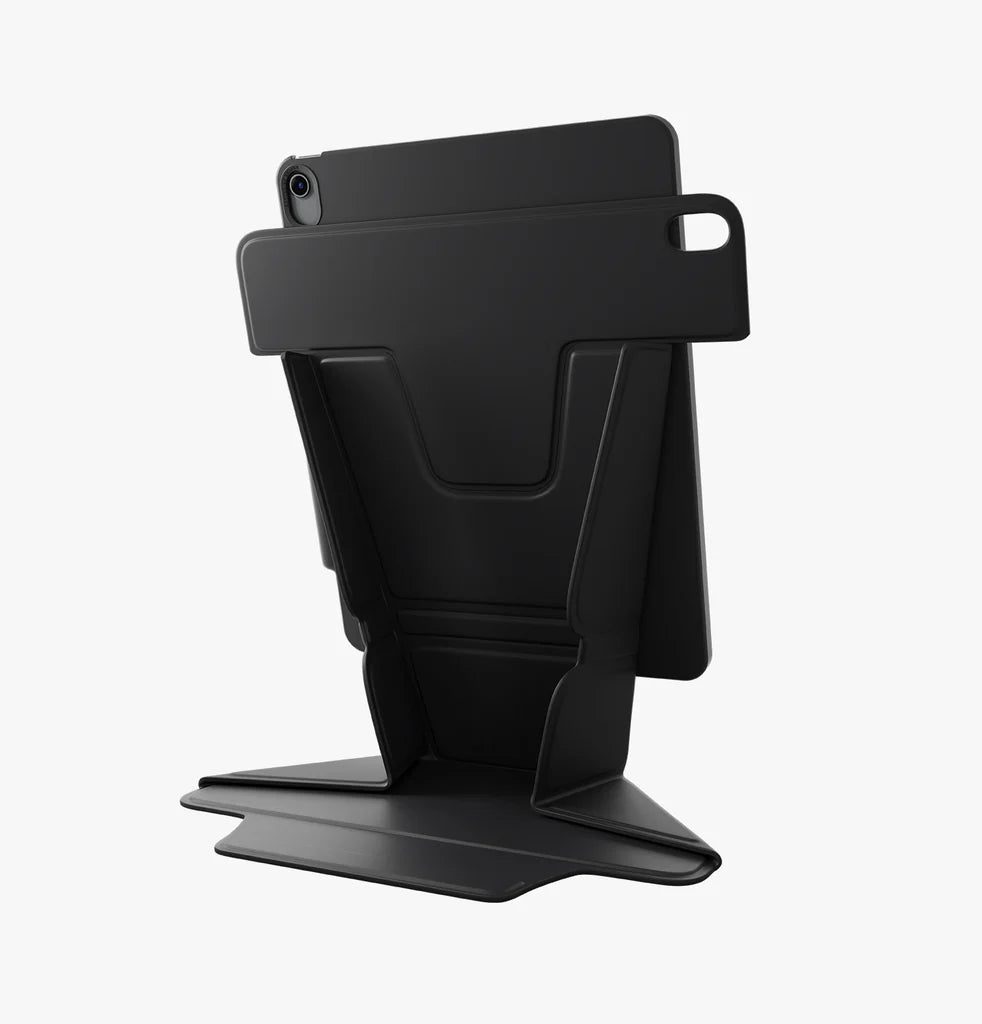 UNIQ RYZE 360 PROTECTIVE CASE WITH STAND IPAD AIR 2024 13" BLACK - كفر للايباد اير 13 مع ستاند من يونك اسود