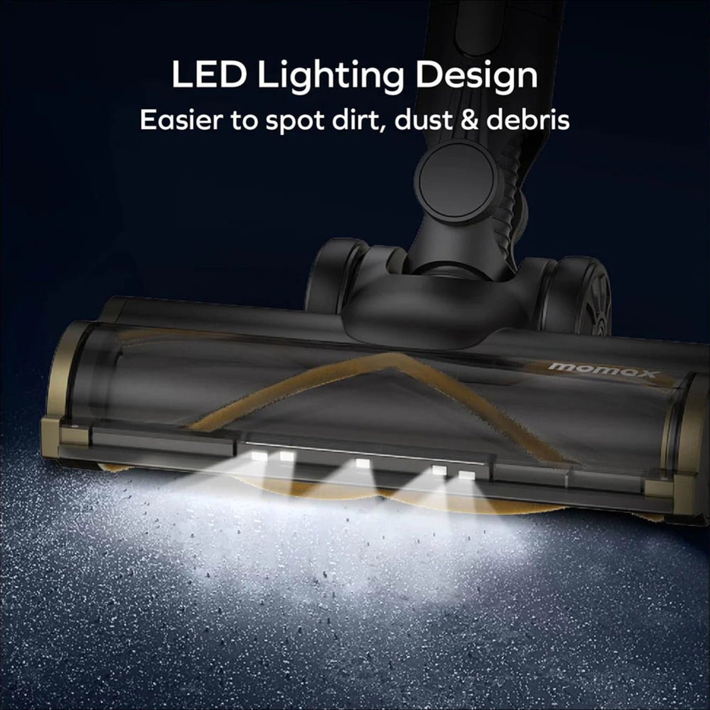 Momax Home Vacuum+ Cordless Vacuum Cleaner UK Plug - مكنسة كهربائية لاسلكية بقوة شفط 28000 باسكال من موماكس