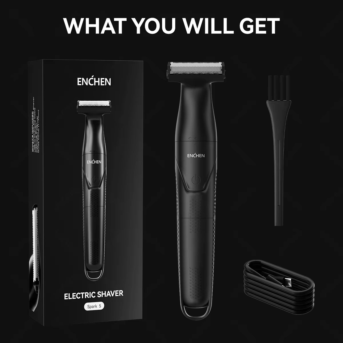 ENCHEN SPARK 5 HAIR REMOVAL SHAVER (ONE-BLADE) - ماكنة حلاقة كهربائية سبارك 5 من انشين