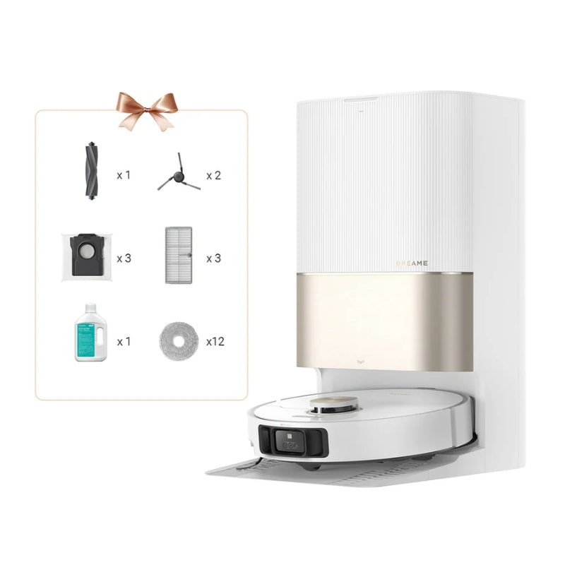 Dreame X40 Ultra Robot Vacuum - روبوت التنظيف كنس ومسح بقوة شفط 12000 باسكال من دريمي