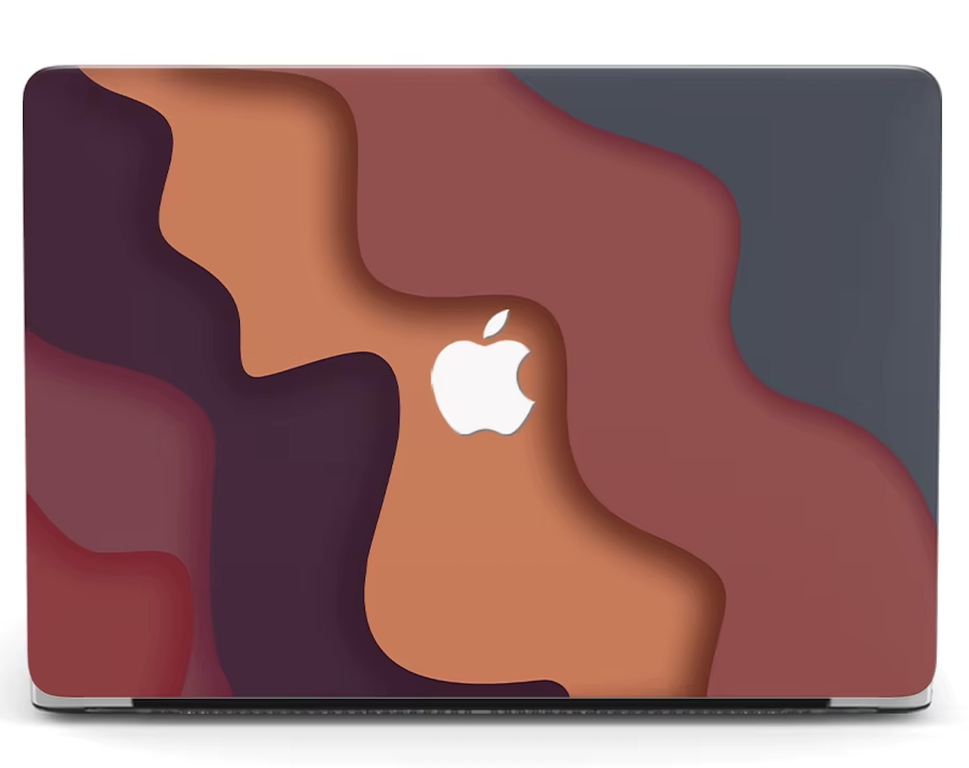 MACBOOK AIR 13 CRYSTAL CASE PRINTED RED - كفر ماك بوك اير 13