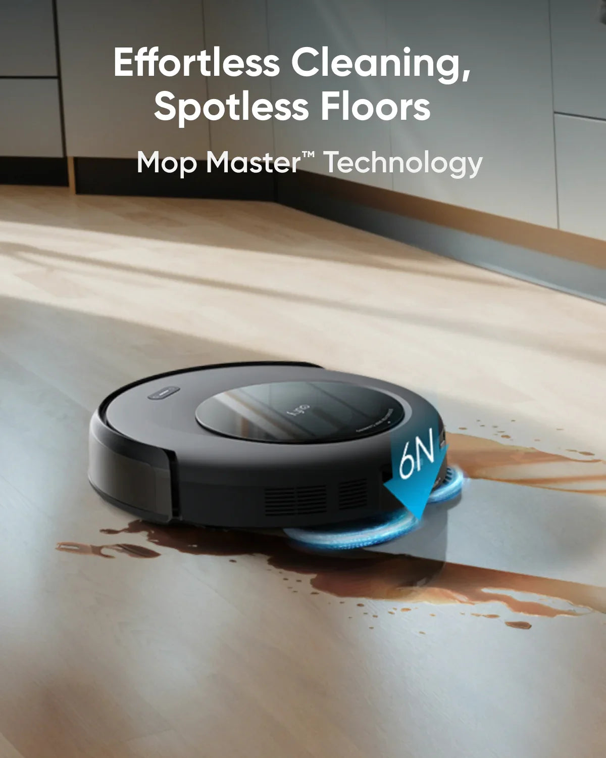 Anker Eufy Omni C20 Robot Vacuum Black - روبوت التنظيف كنس ومسح 7000 باسكال من انكر اسود