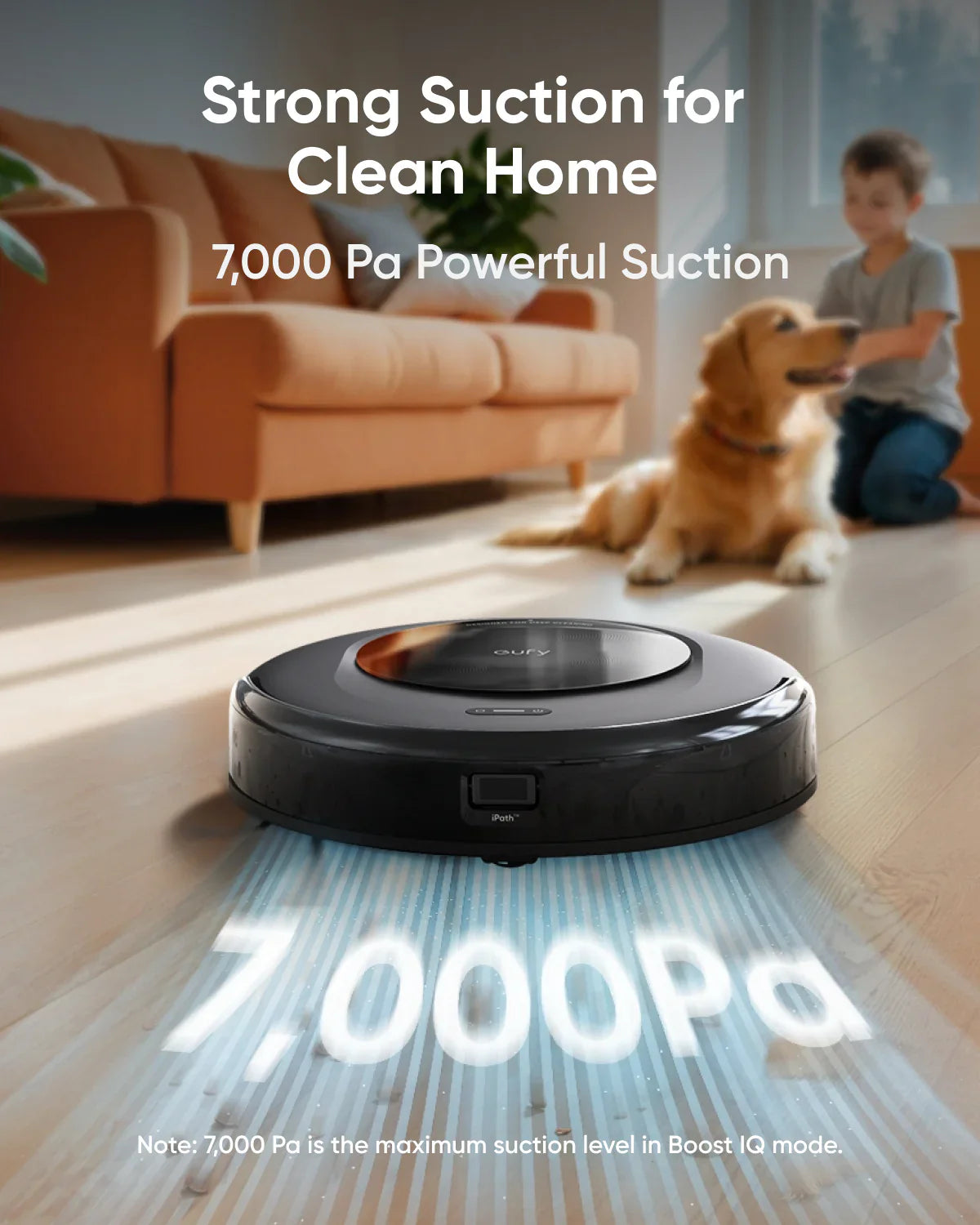 Anker Eufy Omni C20 Robot Vacuum Black - روبوت التنظيف كنس ومسح 7000 باسكال من انكر اسود