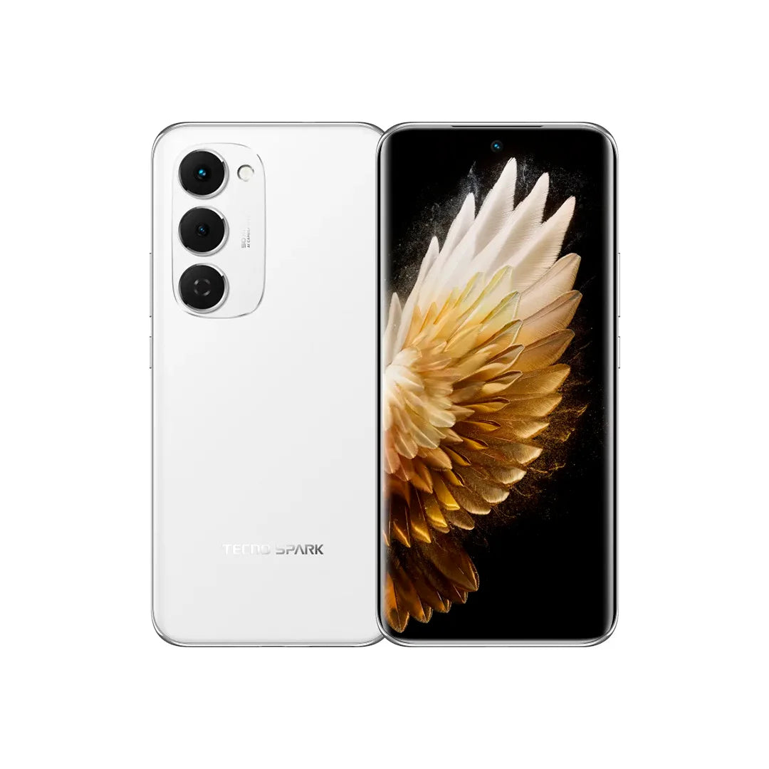 Tecno Spark 40 pro+ 8+256GB Aurora White - تكنو سبارك 40 برو بلس 256+8 جيجابايت ابيض
