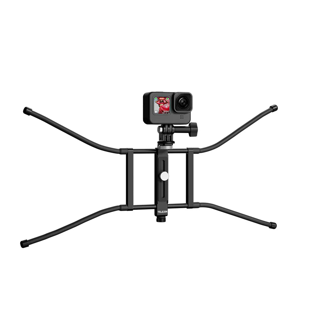 TELESIN Adjustable Universal Fence Mount for Action Cameras/ Phones - ستاند للكاميرات والهواتف الذكية على الاسوار قابل للتعديل من تيليسن