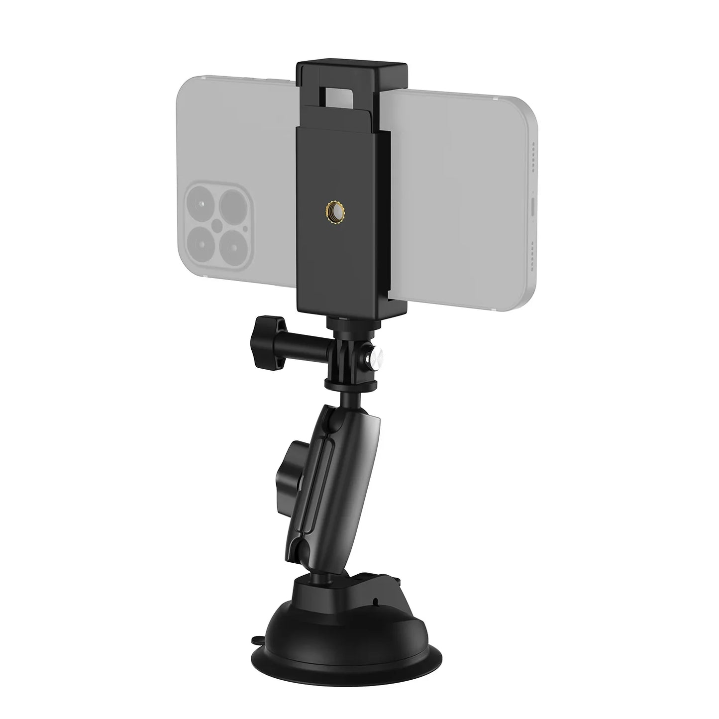 TELESIN Aluminum Alloy Camera Suction Cup Mount - ستاند للكاميرا والهاتف بالشفط المغناطيسي من تيليسن
