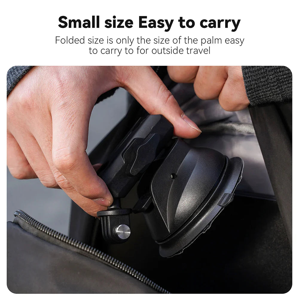 TELESIN Upgraded General Suction Cup Mount for Action Cameras - ستاند للكاميرات والهواتف بالشفط المغناطيسي من تيليسن