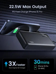 UGREEN Power Bank Two Way 20000mAh - باوربنك 20000 ملي امبير بقدره 22.5 واط من يوكرين