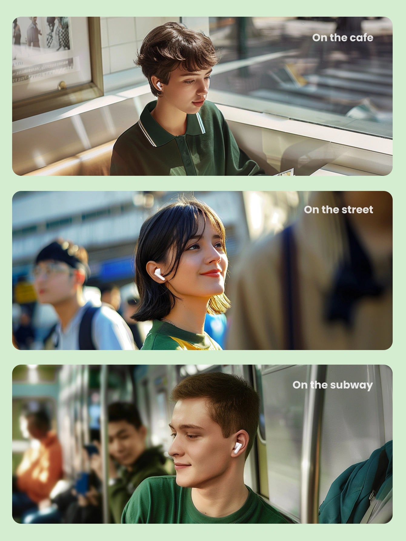 UGREEN HiTune P3 TW Earbuds White - سماعات بلوتوث من يوكرين ابيض