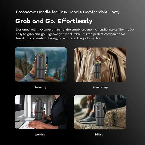 Oraimo ThermoGo 750ml Stainless Steel Insulated Thermos - ترمز ستانلس ستيل معزول 750 مل من اورايمو