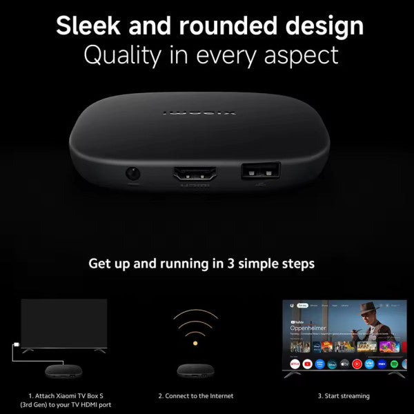 MI TV BOX S 3ED GEN 4K - تي في بوكس إس الجيل الثالث بدقة 4K من شاومي
