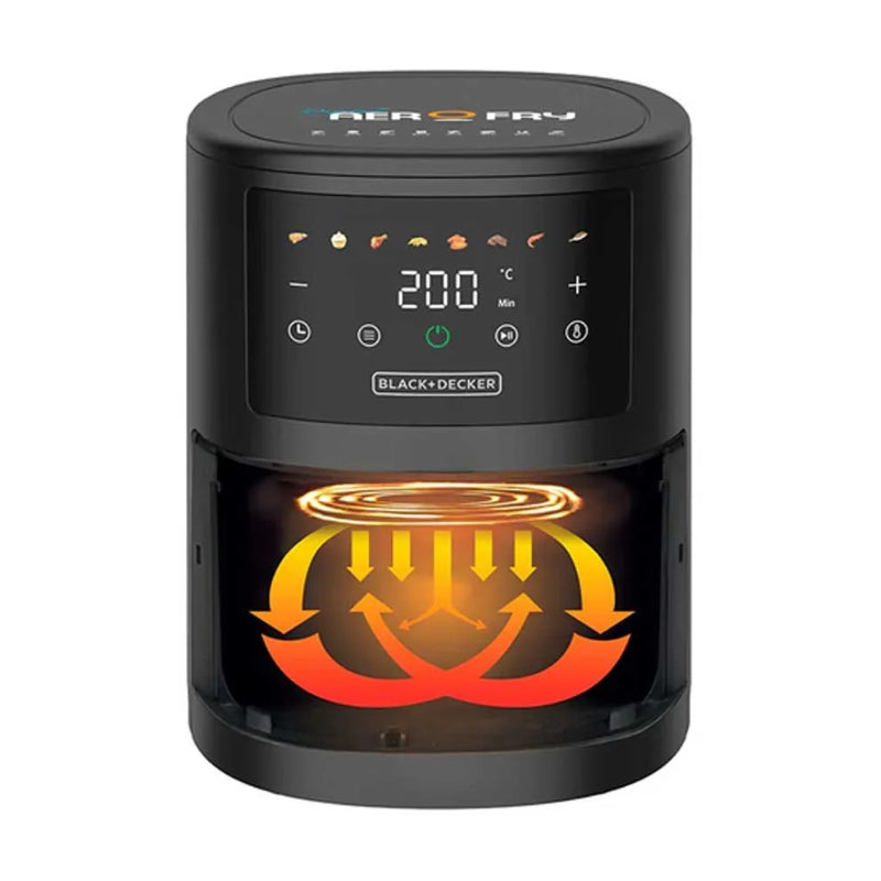 Black&Decker AF3500-B5 Air Fryer 3.5L black - قلايو هوائية 3.5 لتر من بلاك اند ديكر