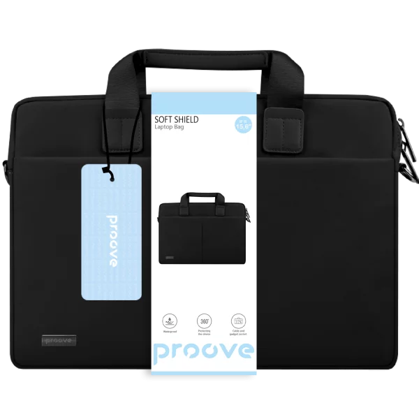 Proove Laptop Bag Soft Shield 15.6" black - حقيبة لابتوب 15.6 من بروف اسود