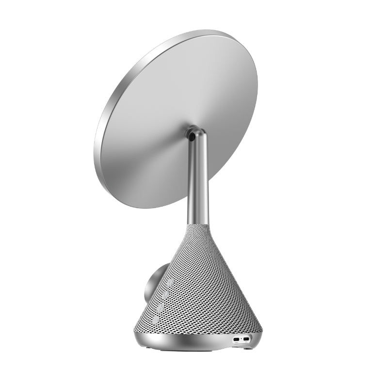 Havit HDK88 UK Wireless Charger WHITE+GRAY - مجفف شعر 3 في 1 مع مرآة وشاحن لاسلكي