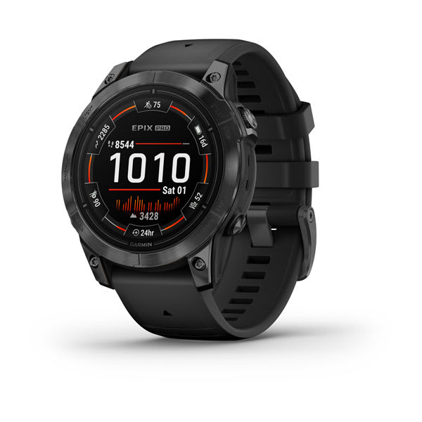 GARMIN EPIX PRO GEN2 47MM TITANIUM WITH BLACK BAND - ساعة ذكية مقاس 47 مم من غارمين تيتانيوم مع سوار اسود