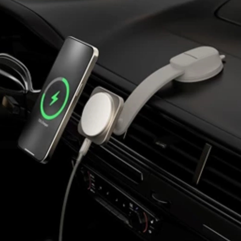 Momax Q2.Mag MountQi2 Magnetic Wireless Charging Car Mount - ستاند سيارة مغناطيسي للشحن اللاسلكي من موماكس