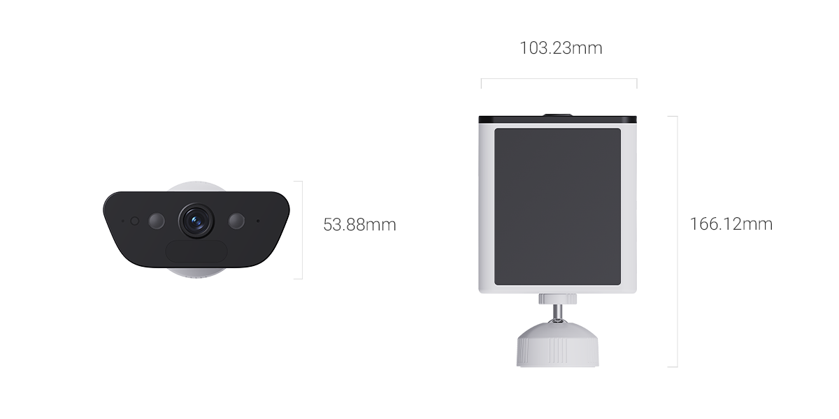 EZVIZ SOLAR BATTERY CAMERA CB5 4K - كاميرا منزلية خارجية ذكية تعمل بالطاقة الشمسية من ازفيز