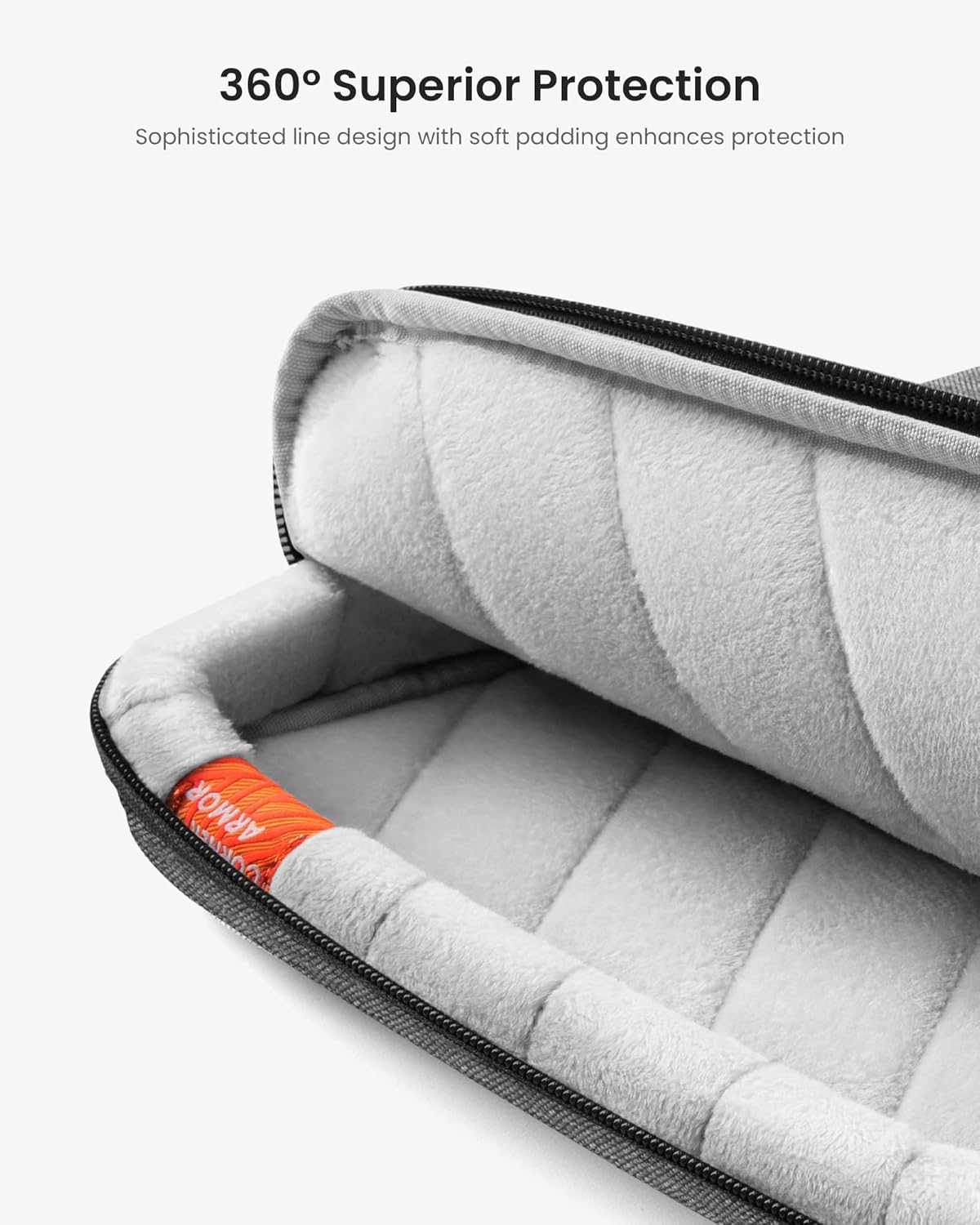 Tomtoc Defender-A42 Laptop Briefcase 13.5 Inch Gray - حقيبة لابتوب مقاس 13.5 بوصة من تومتوك رمادي