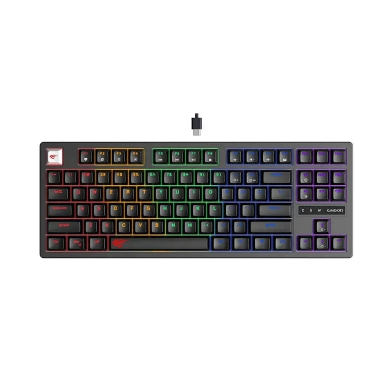 Havit KB922L Gaming Keyboard Black - كيبورد سلكي للالعاب من هافيت اسود