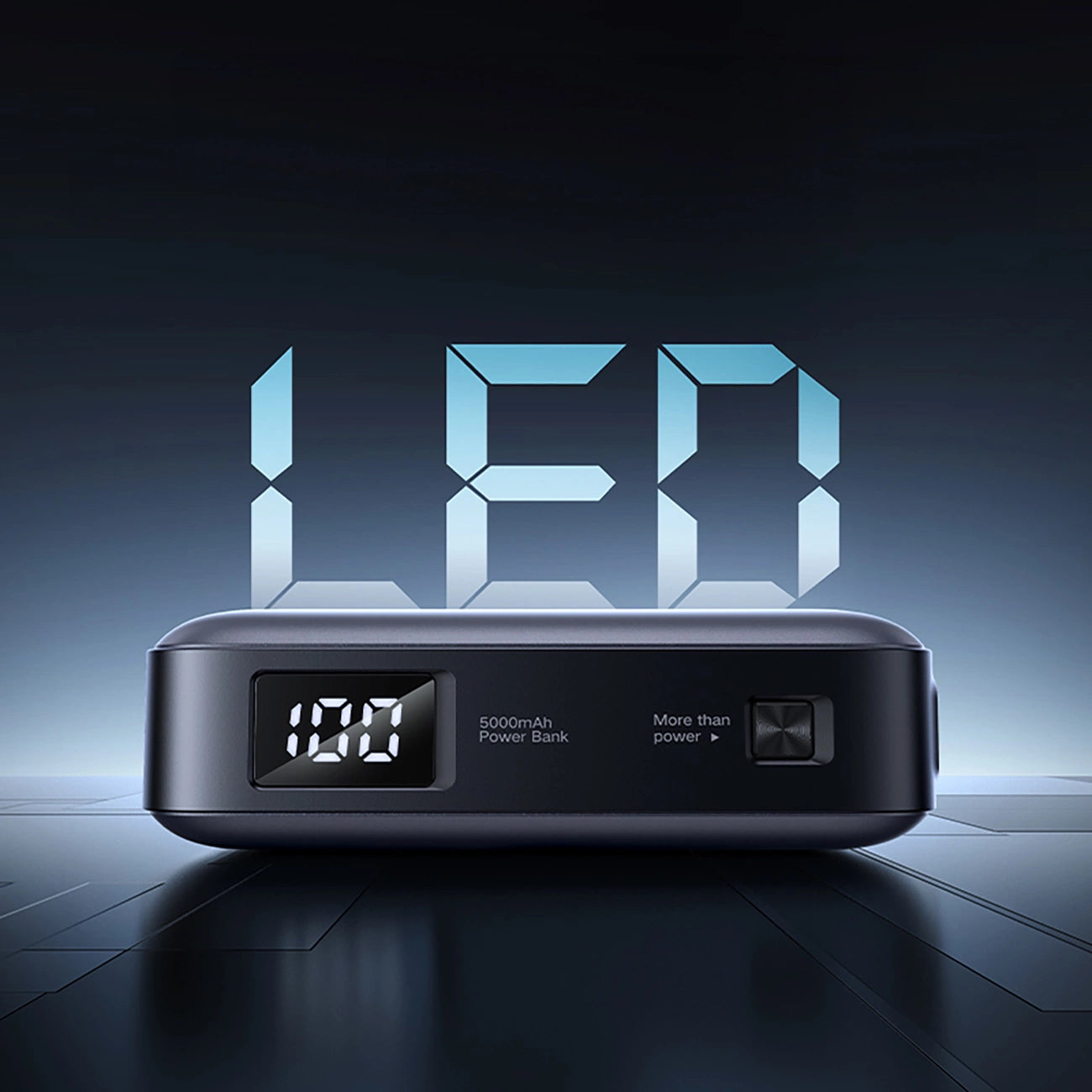 UGREEN PowerBank 5000mAh with Built-in USB-C Connector - باوربنك 5000 ملي امبير مع منفذ تايب سي مدمج (للشحن) + منفذ تايب سي اضافي وستاند من يوكرين