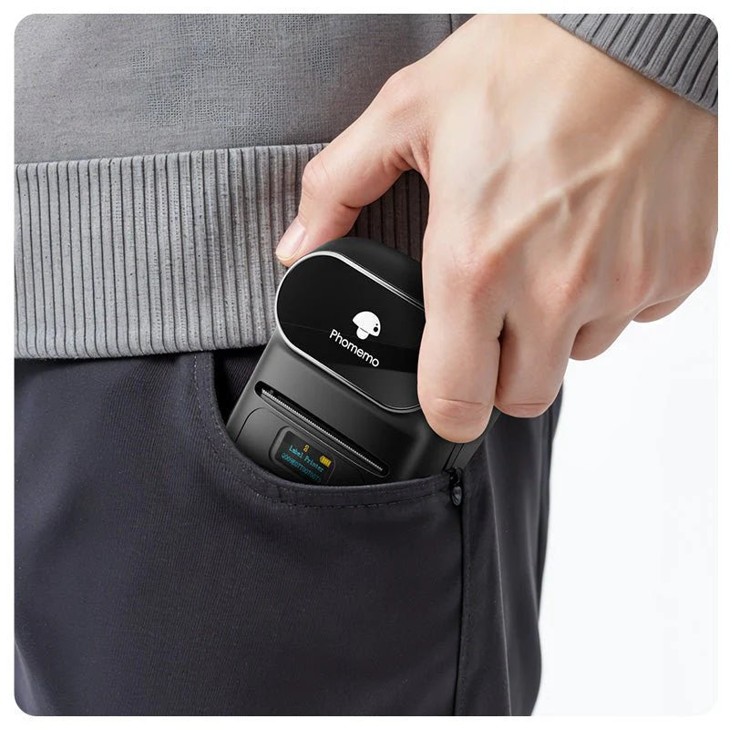 M110 PORTABLE PRINTER BLACK - طابعة ملصقات حرارية محمولة