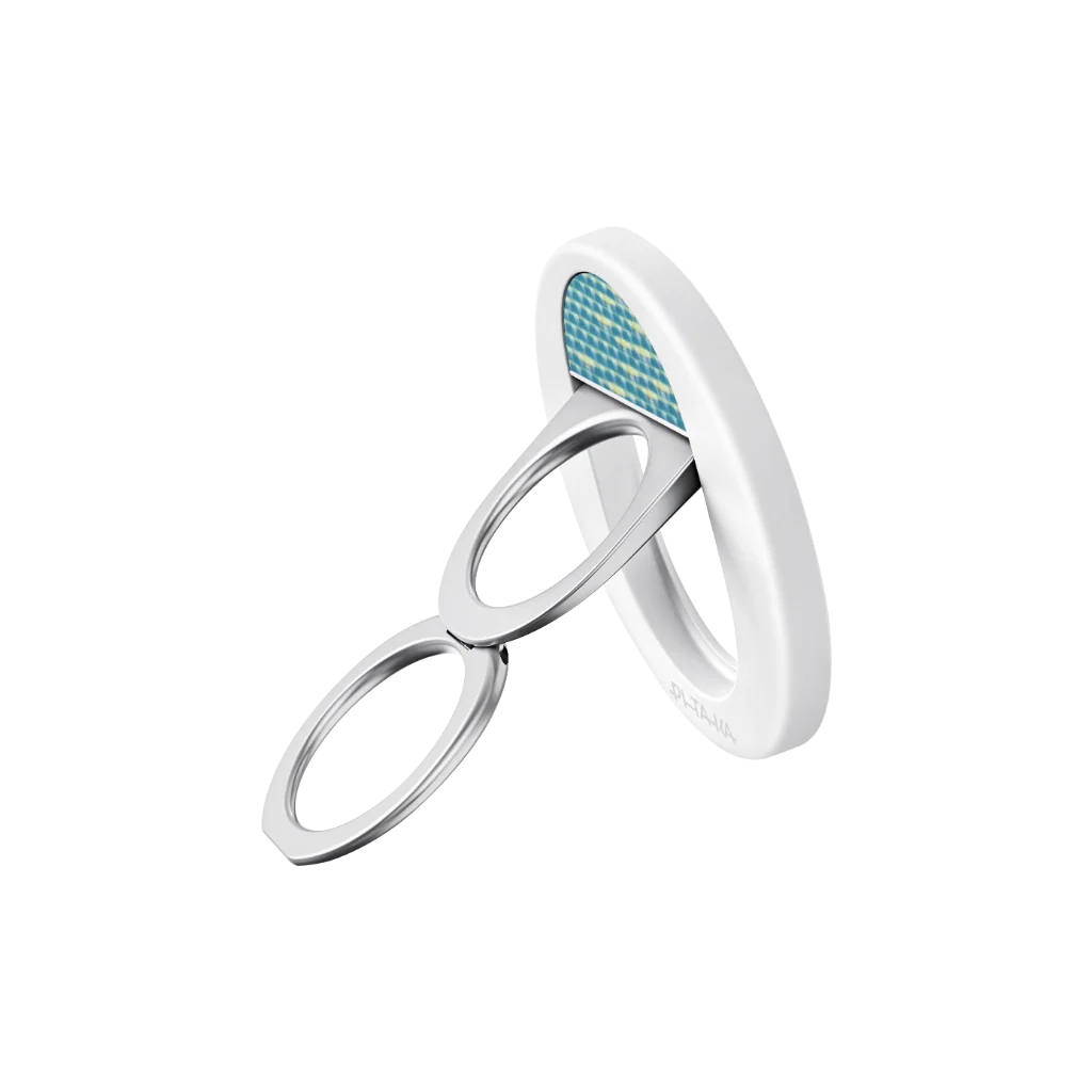 PITAKA MAGSAFE PHONE RING HOLDER GRIP 3 LUCID BLUE - حلقة هاتف ماك سيف جريب 3 من بيتاكا ازرق شفاف
