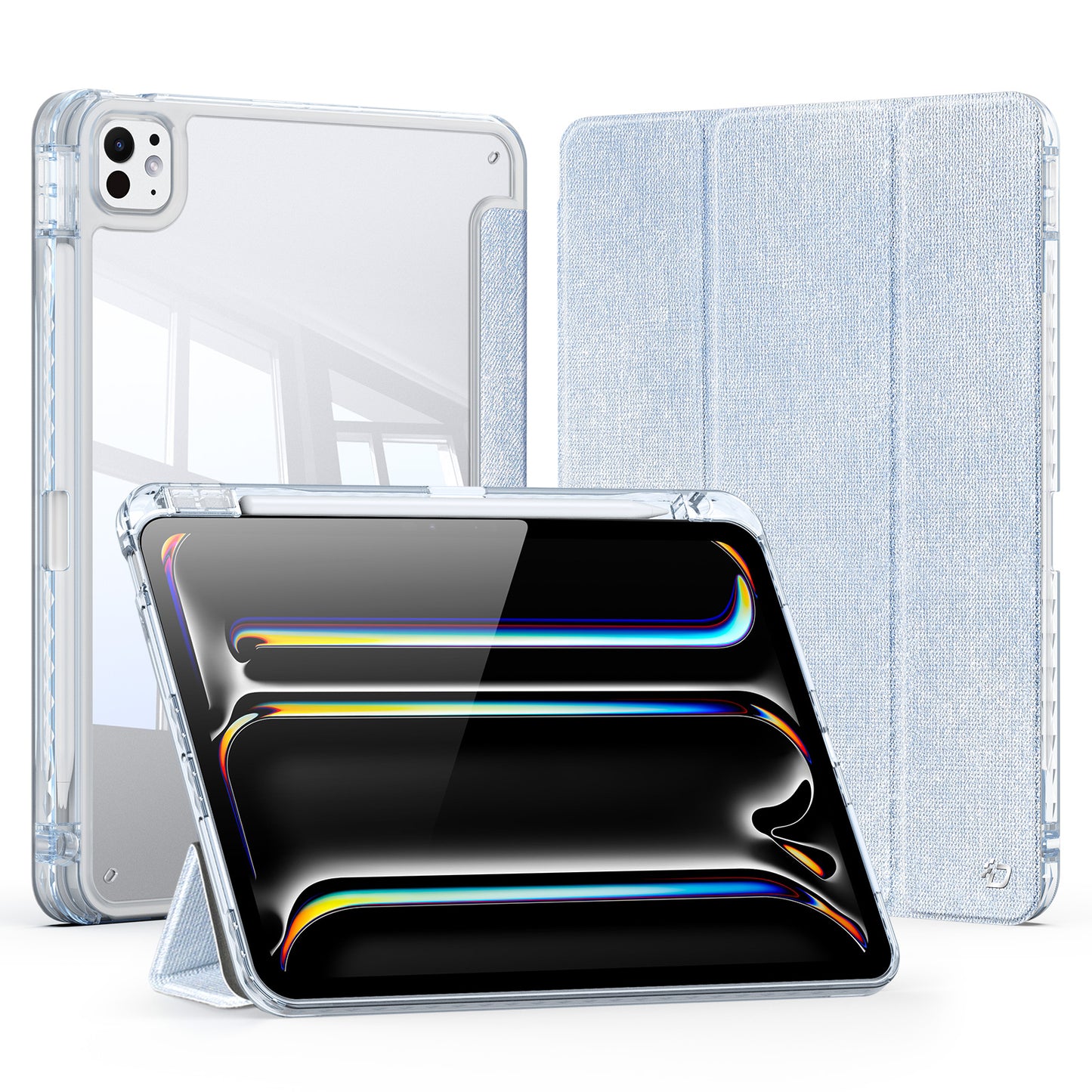 UNID BOOK CASE FOR IPAD PRO 13 2024 BLUE - كفر ايباد برو 13 2024 ازرق