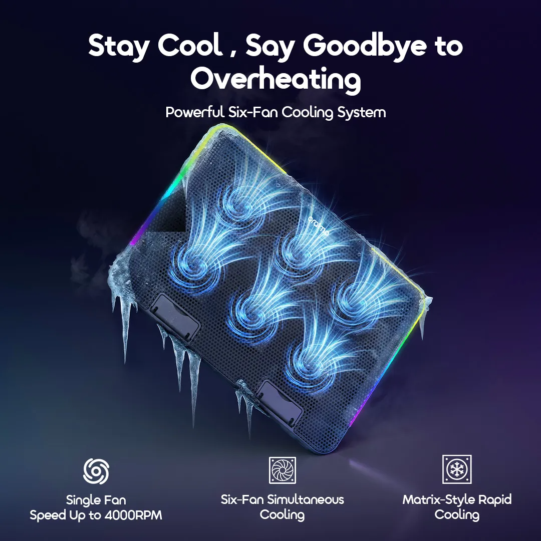 Oraimo ChillDock Dual USB Ports Laptop Cooler - ستاند تبريد للابتوب من اورايمو