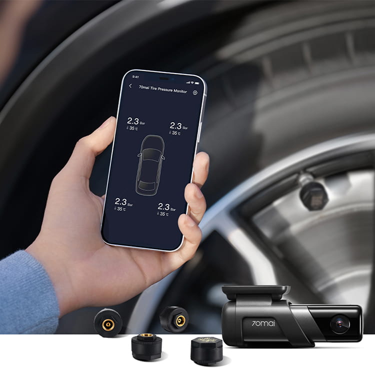 70MAI EXTERNAL TPMS SENSOR for m500 dash cam - نظام مراقبة ضغط الإطارات (خاص بكاميرات M500) من شاومي