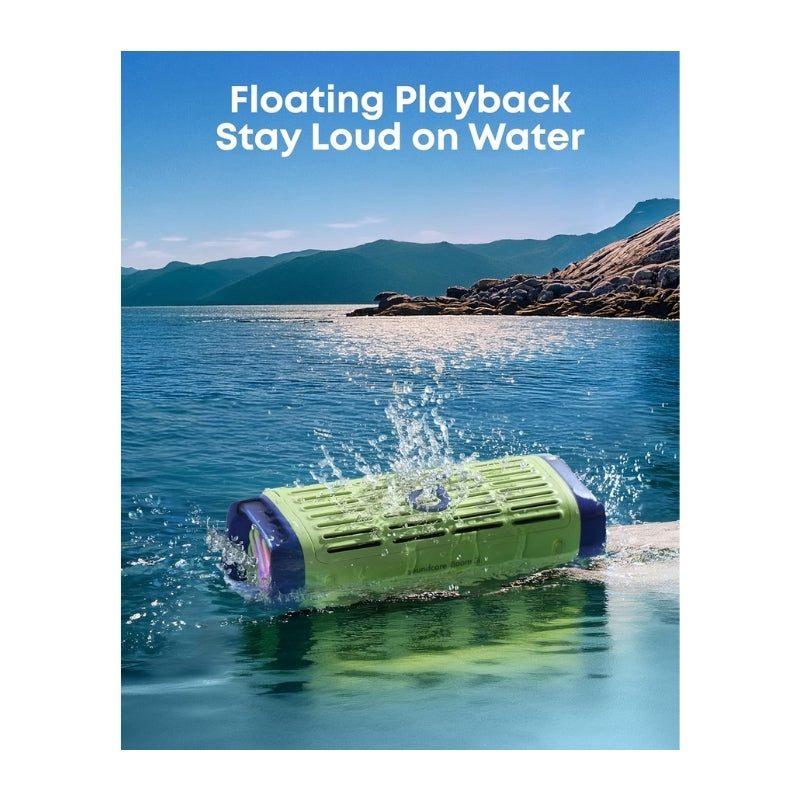 Anker Soundcore Boom 3i Portable Speaker Green - سبيكر محمول 50 واط مقاوم للماء والملح من انكر اخضر