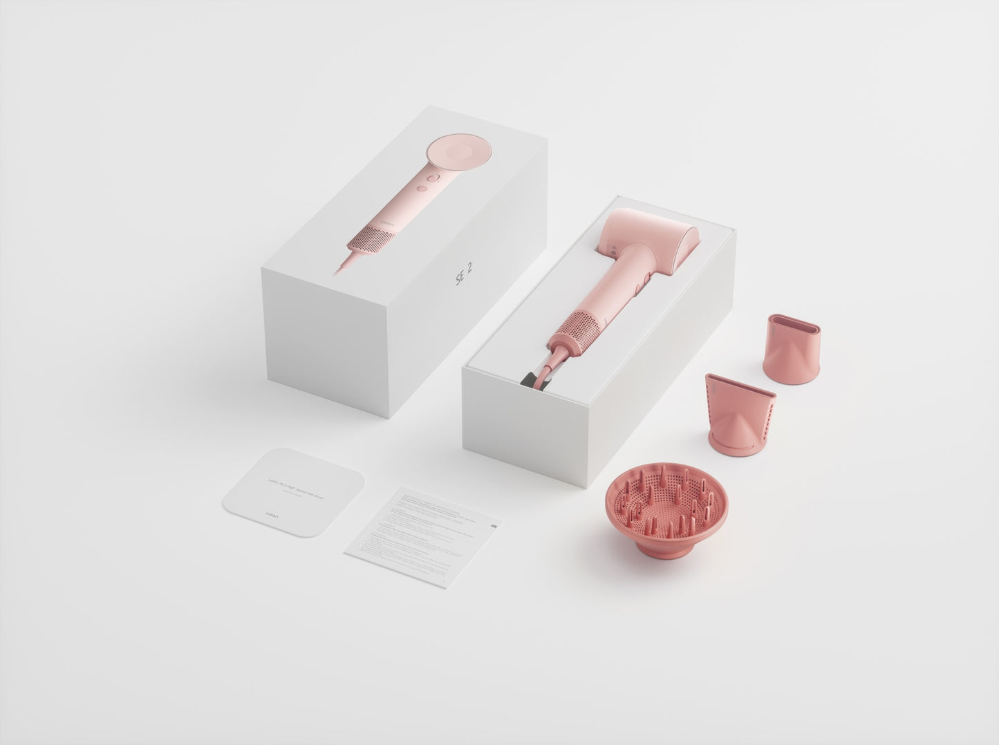 LAIFEN HAIR DRYER SE 2 PASTEL PINK - شسوار الشعر 1500 واط الباستيل من لايفن وردي