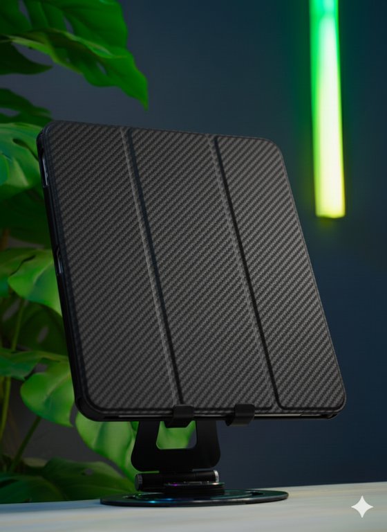 LISHEN CASE FOR IPAD PRO 13 2024 BLACK - كفر ايباد برو 13 اسود