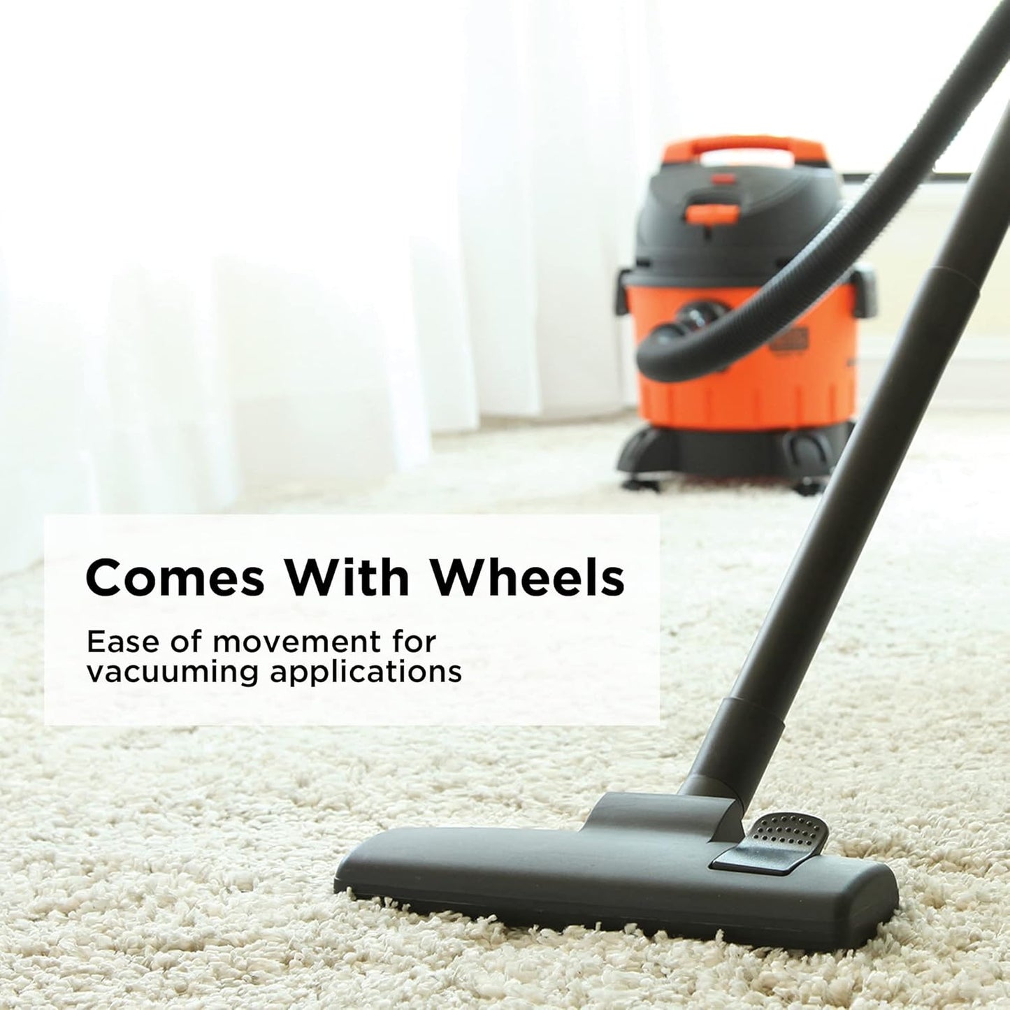 Black&Decker WDBD10-B5 Vacuum cleaner 1200W orange/black - مكنسة كهربائية بقوة 1200 واط من بلاك اند ديكر