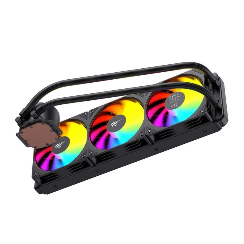 Havit F2002 Computer case fan 12V black - مبرد مائي 360 ملم من هافيت اسود