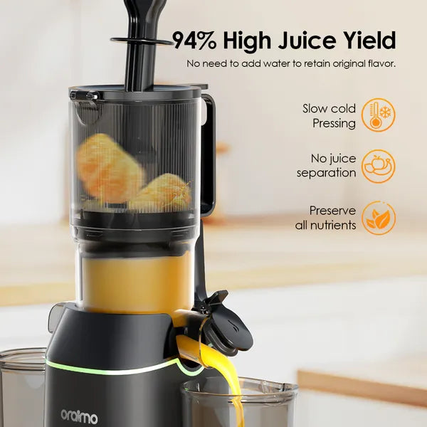 Oraimo EasyJuice 108mm Diameter 800ML Slow Juicer - عصارة الحمضيات الكهربائية البطيئه 800 مل من اورايمو