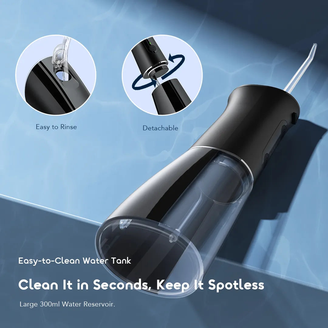Oraimo FlossJet Pro Comfortable Smart Flosser with 4 Jet Nozzles - جهاز تنظيف اللثة والاسنان مع 4 فوهات من اورايمو