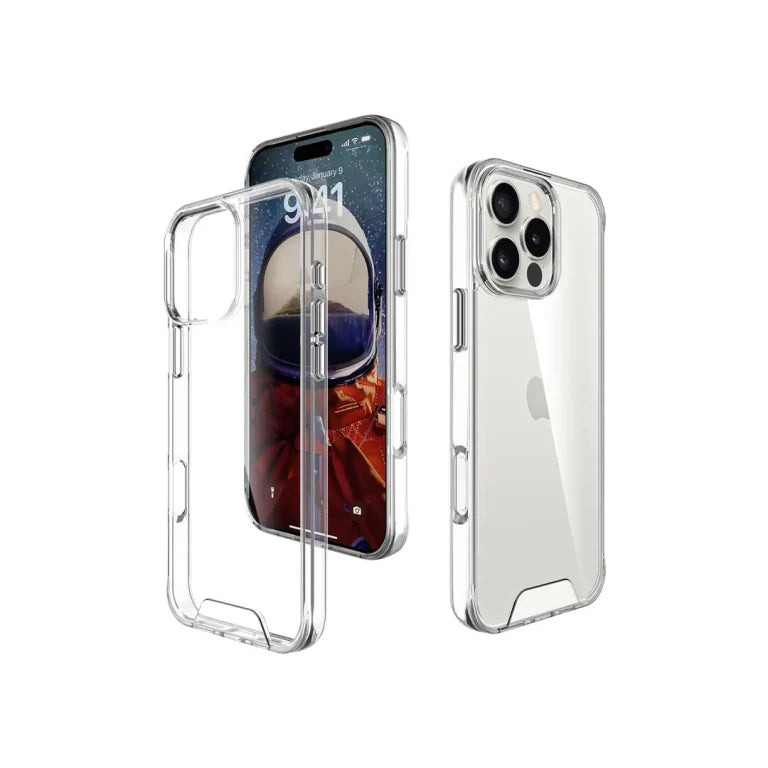 SPACE CASE CLEAR IPHONE 16 PLUS - كفر شفاف للايفون 16 بلس