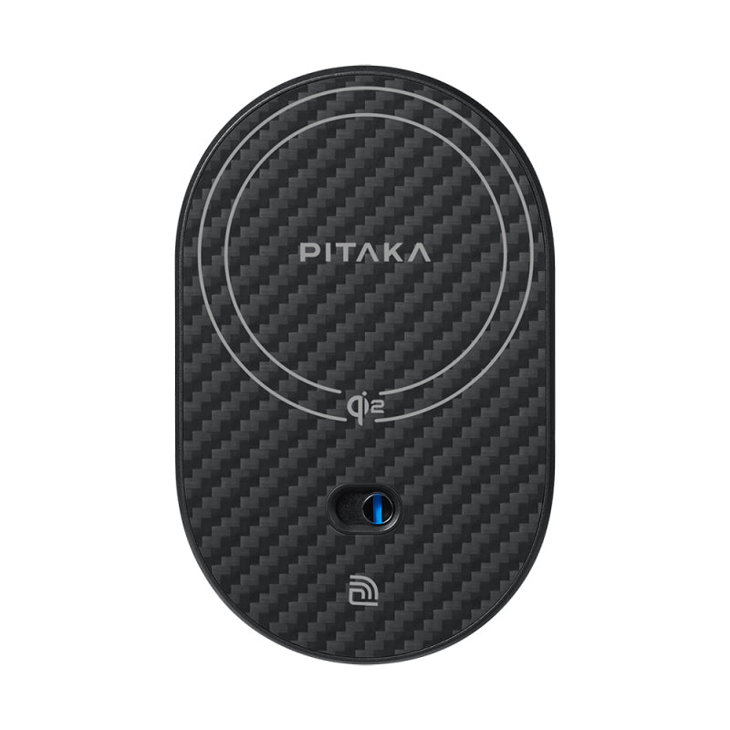 PITAKA MAGNETIC CAR PHONE HOLDER FOR AIR VENT QI2 - ستاند سيارة مغناطيسي بفتحة التبريد مع شحن لاسلكي من بيتاكا