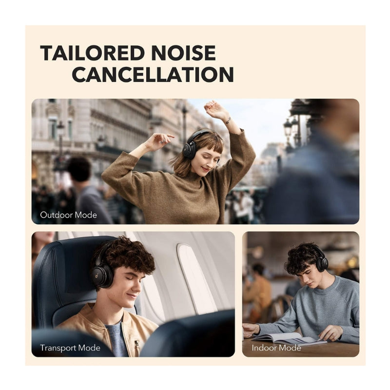 Anker Soundcore Life Q30 Black - سماعات بلوتوث هيدسيت من انكر اسود