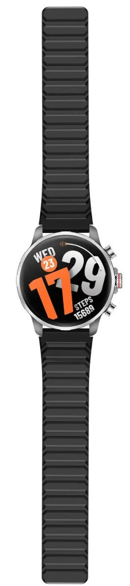 Kieslect Smart Calling Watch Kr 3 Steel Black - ساعة ذكية مع ميزة المكالمات من كيسليكت ستيل اسود