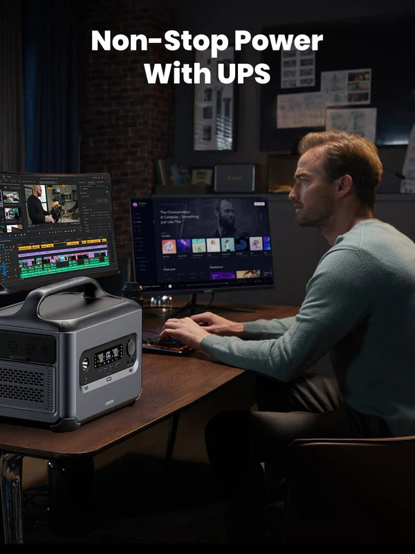 UGREEN PowerRoam Portable Power Station 1024Wh | 1200W EU - مولد طاقة محمول 1200 واط مع 13 منفذ من يوكرين