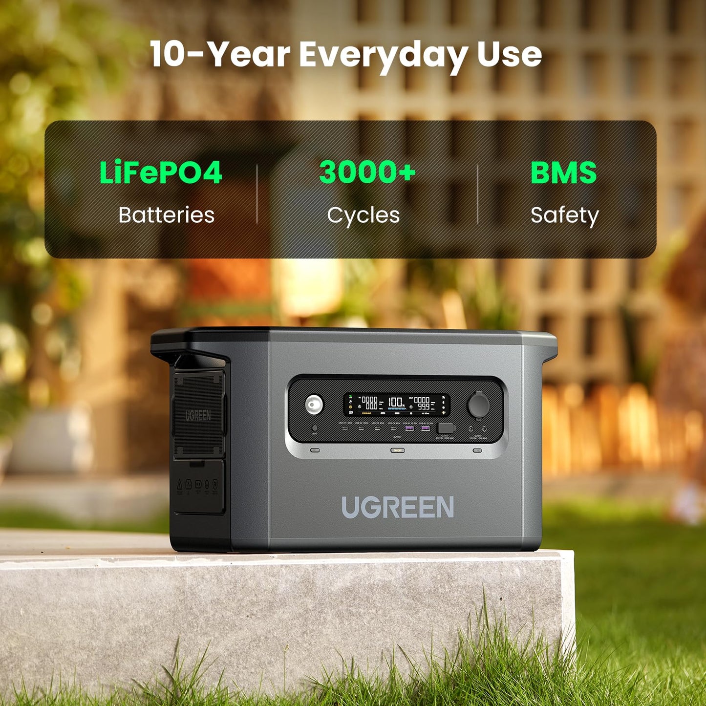 UGREEN PowerRoam Portable Power Station 2048Wh | 2300W EU - مولد طاقة محمول بقوة 2300 واط مع 14 منفذ من يوكرين