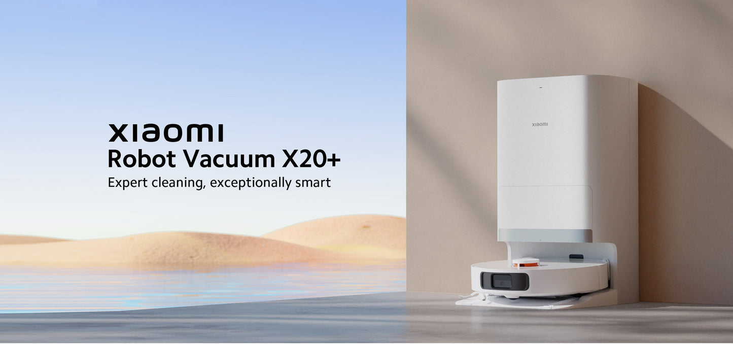 XIAOMI ROBOT VACUUM X20+ - روبوت التنظيف كنس ومسح 6000 باسكال من شاومي