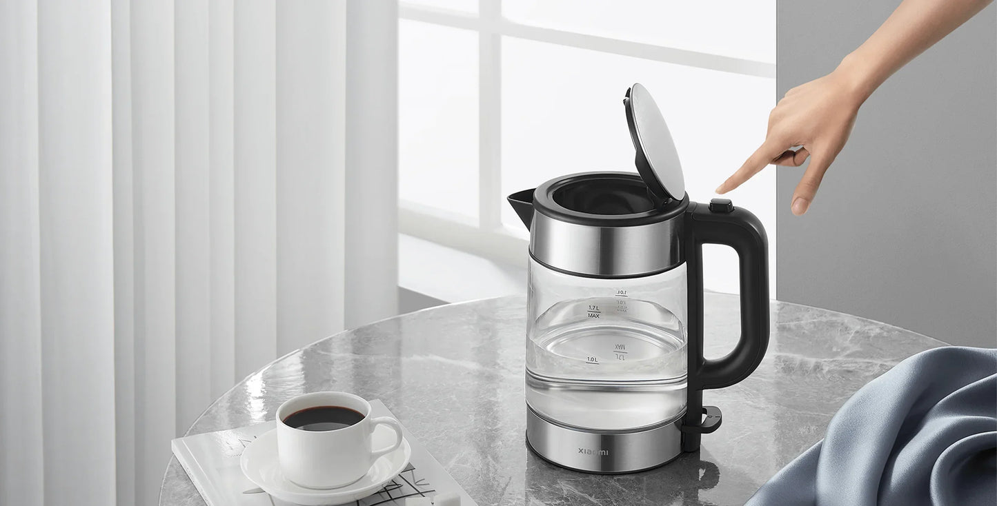 XIAOMI ELECTRIC GLASS KETTLE - غلاية زجاجية كهربائية 1.7 لتر من شاومي